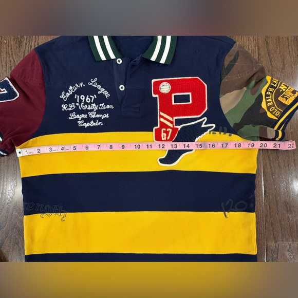 Polo Ralph Lauren P Wing Camo Rugby Short Sleeve Polo Shirt Size XS - Picture 4 of 14